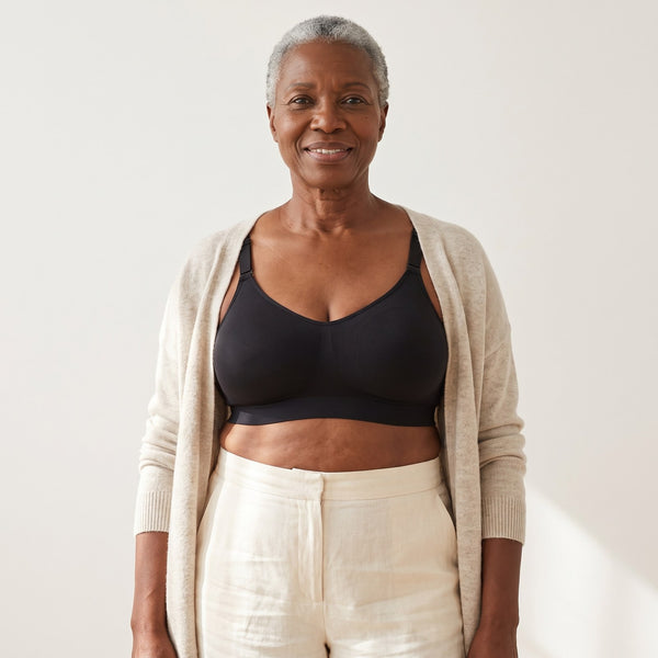 Frinta Soutien-gorge à maintien latéral, vue de face – Noir