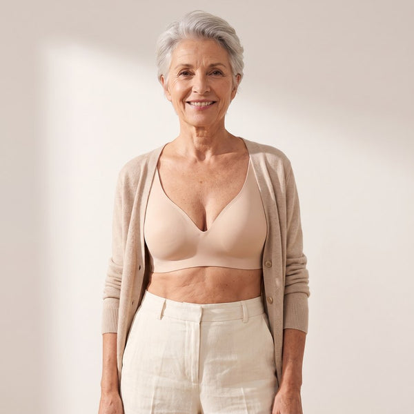 Frinta Soutien-gorge seconde peau, vue de face – Nude